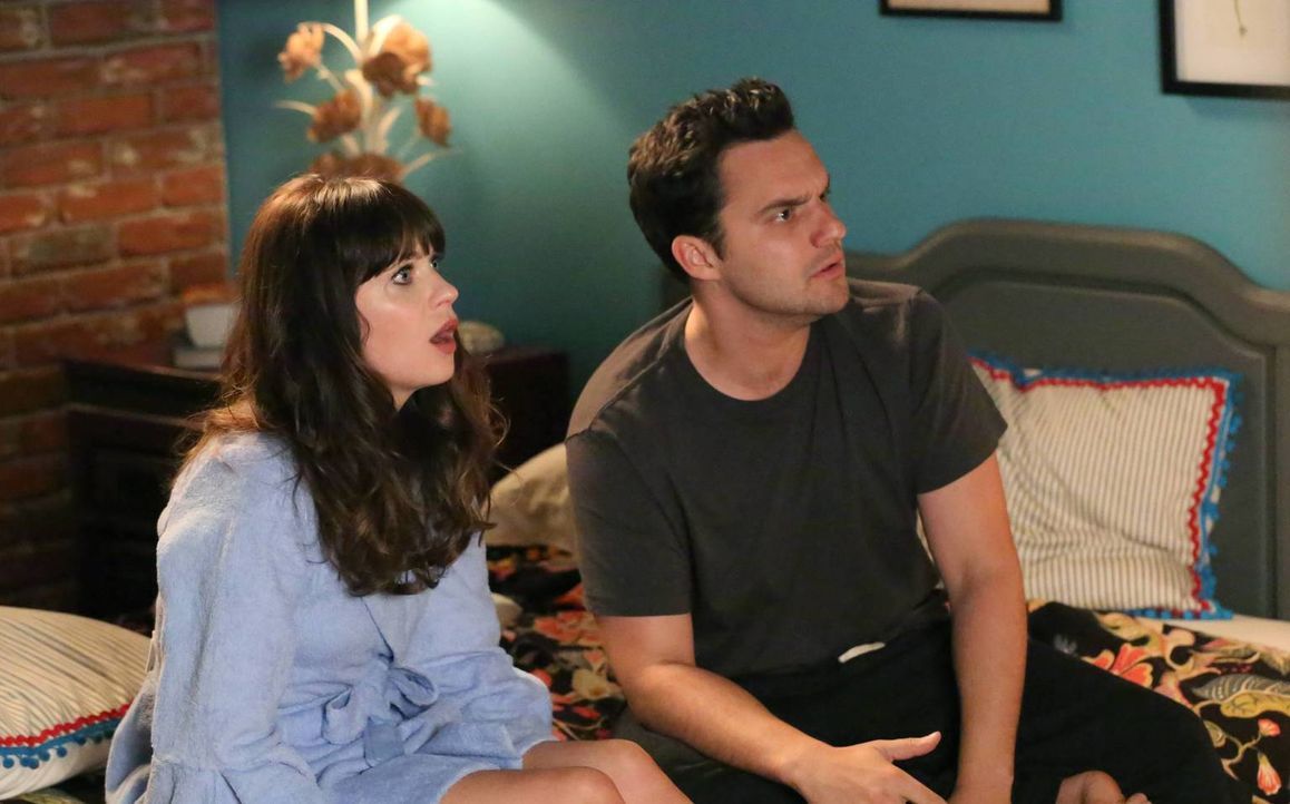 Das Sexleben zwischen Nick (Jake Johnson, r.) und Jess (Zooey Deschanel, l.) läuft spitze, wenn da nicht immer diese Gespräche über die Gefühle des... - Bildquelle: TM &   2013 Fox and its related entities. All rights reserved.