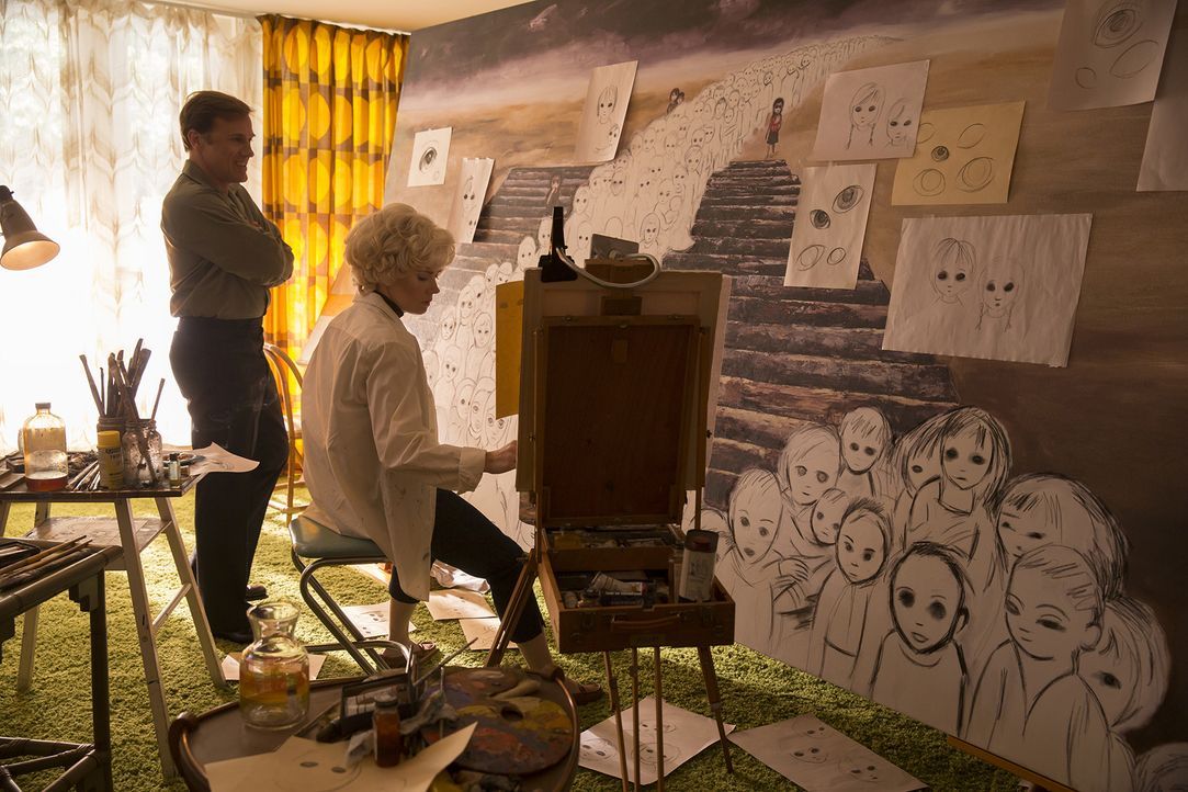 Walter Keane (Christoph Waltz, l.); Margaret Keane (Amy Adams, r.) - Bildquelle: 2014 The Weinstein Company. Alle Rechte vorbehalten