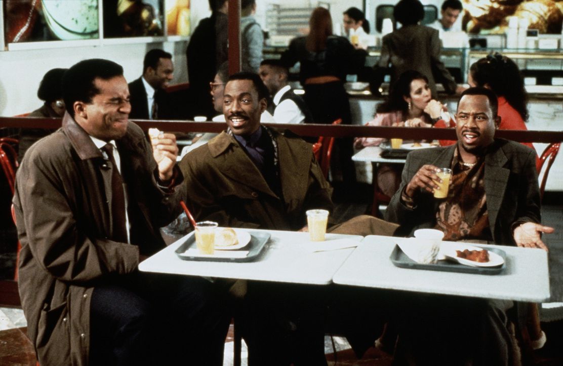 Werbeexperte Marcus (Eddie Murphy, M.) lässt gerne seine Freunde Gerard (David Alan Grier, l.) und Tyler (Martin Lawrence, r.) an seinem unglaublic... - Bildquelle: Paramount Pictures