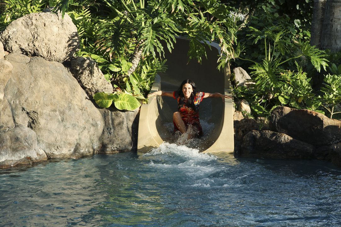Obwohl es keine schöner Anlass ist, genießt Jules (Courteney Cox) ihren Urlaub auf Hawaii ... - Bildquelle: 2010 ABC INC.