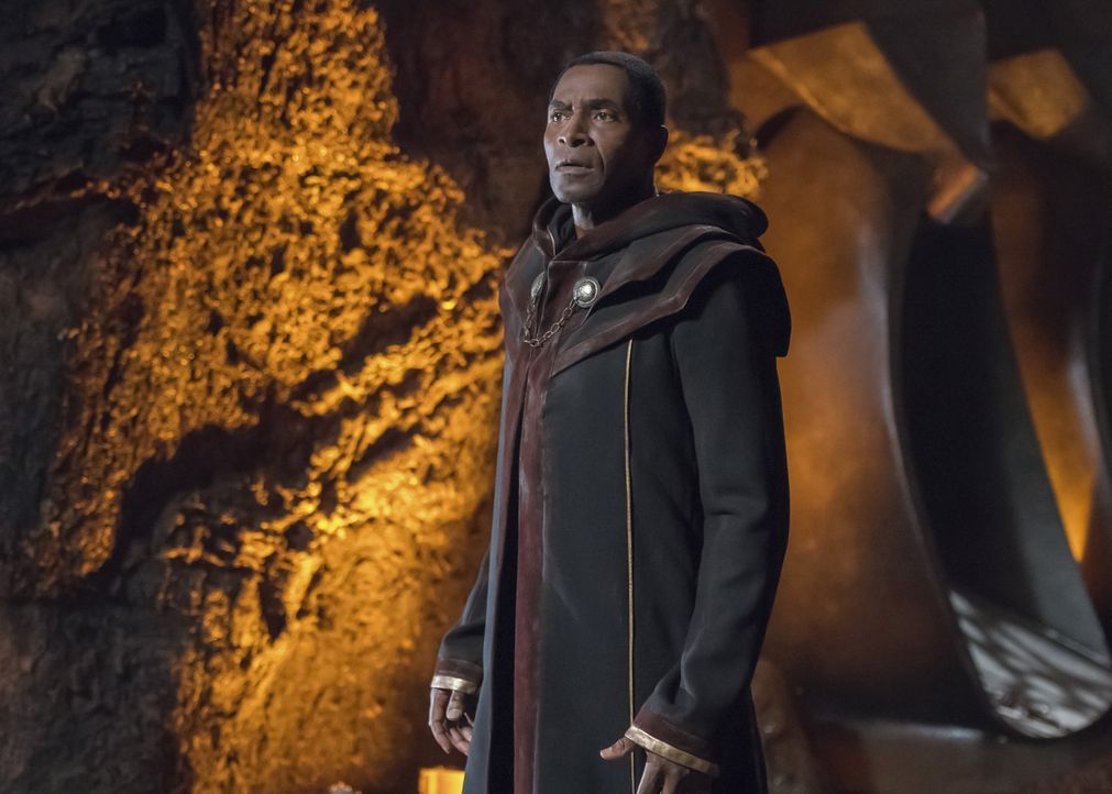 Jahrhundertelang dachte J'onn, er sei der letzte grüne Marsianer, doch dann trifft er auf M'yrnn (Carl Lumbly), welche wichtige Informationen vor de... - Bildquelle: 2017 Warner Bros.