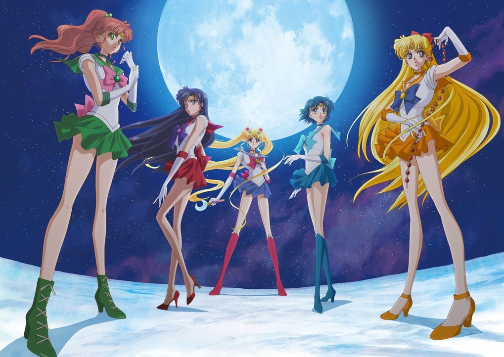 (v.l.n.r.) Sailor Jupiter; Sailor Mars; Sailor Moon; Sailor Mercury; Sailor Venus - Bildquelle: Naoko Takeuchi/PNP/KODANSHA/TOEI ANIMATION