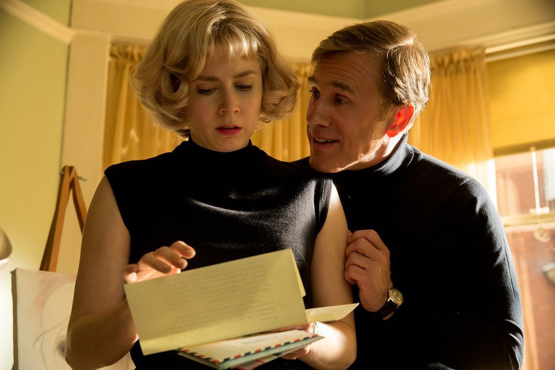 Margaret Keane (Amy Adams, l.); Walter Keane (Christoph Waltz, r.) - Bildquelle: 2014 The Weinstein Company. Alle Rechte vorbehalten