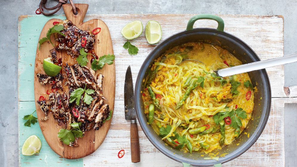 Thai Hahnchen Laksa Das Rezept Von Jamie Oliver