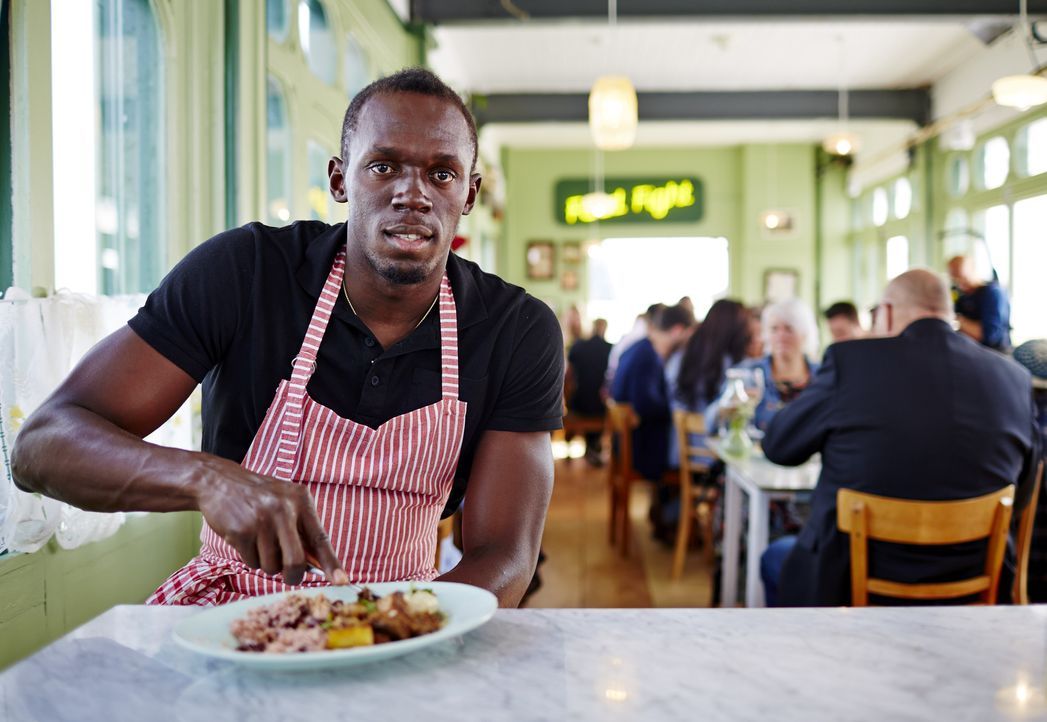 Lässt sich Usain Bolt (Bild) von Jamies und Jimmys Gerichten überzeugen oder schmeckt ihm das Gericht nach Art von Tante Lily doch am besten?