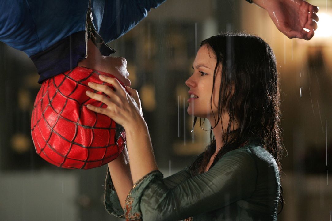 Nachdem Seth (Adam Brody, l.) versucht hat, die Antenne auf dem Dach auszurichten, stürzt er und bleibt in Spiderman ähnlicher Pose kopfüber am D... - Bildquelle: Warner Bros. Television