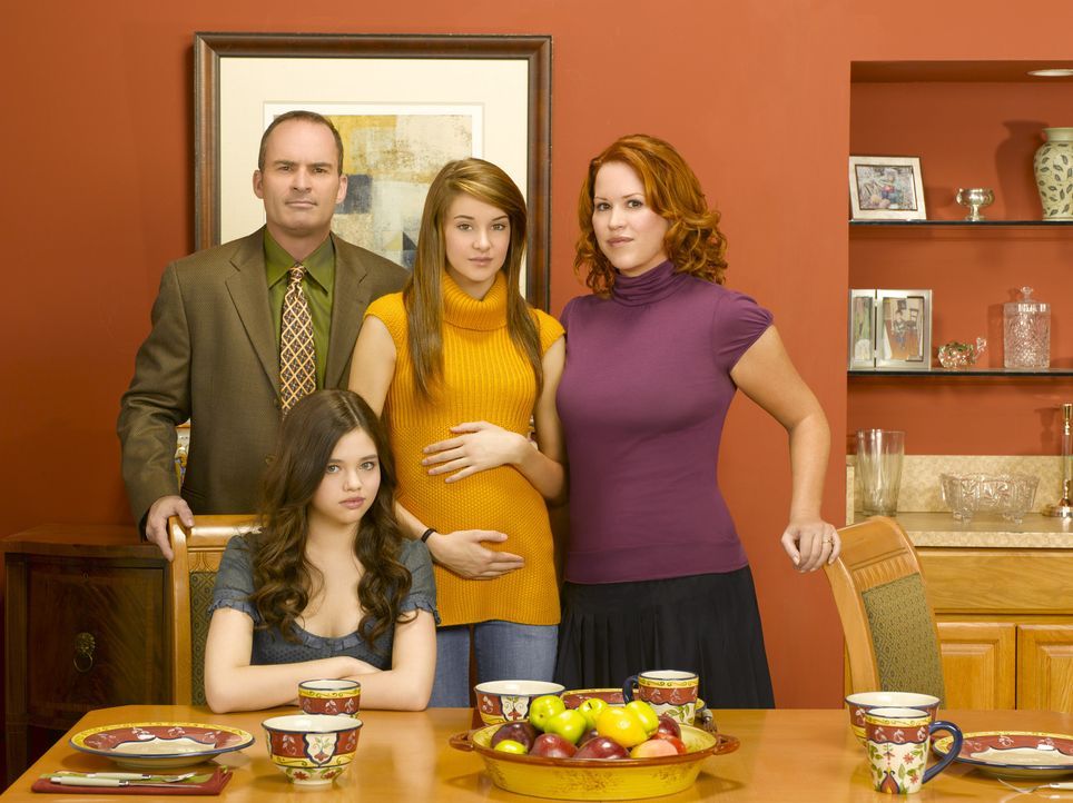 (2. Staffel) - Die Schwangerschaft der erst 15-jährigen Amy (Shailene Woodley, 2.v.r.) bringt das Familienleben ganz schön durcheinander. George (Ma... - Bildquelle: 2008 DISNEY ENTERPRISES, INC. All rights reserved. NO ARCHIVING. NO RESALE.