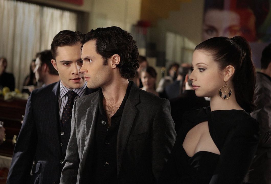 Chuck (Ed Westwick, l.) und Georgina (Michelle Trachtenberg, r.) werden zu Partnern in einer Intrige mit unerwartetem Ausgang. Doch was hat Dan (Pen... - Bildquelle: Warner Bros. Television