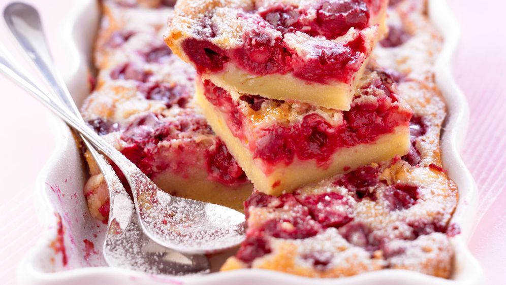 Kirschpudding-Kuchen mit Vanille: Rezept