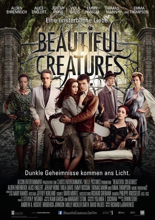 Beautiful Creatures - Eine unsterbliche Liebe - Plakatmotiv - Bildquelle: © 2013 Concorde Filmverleih GmbH