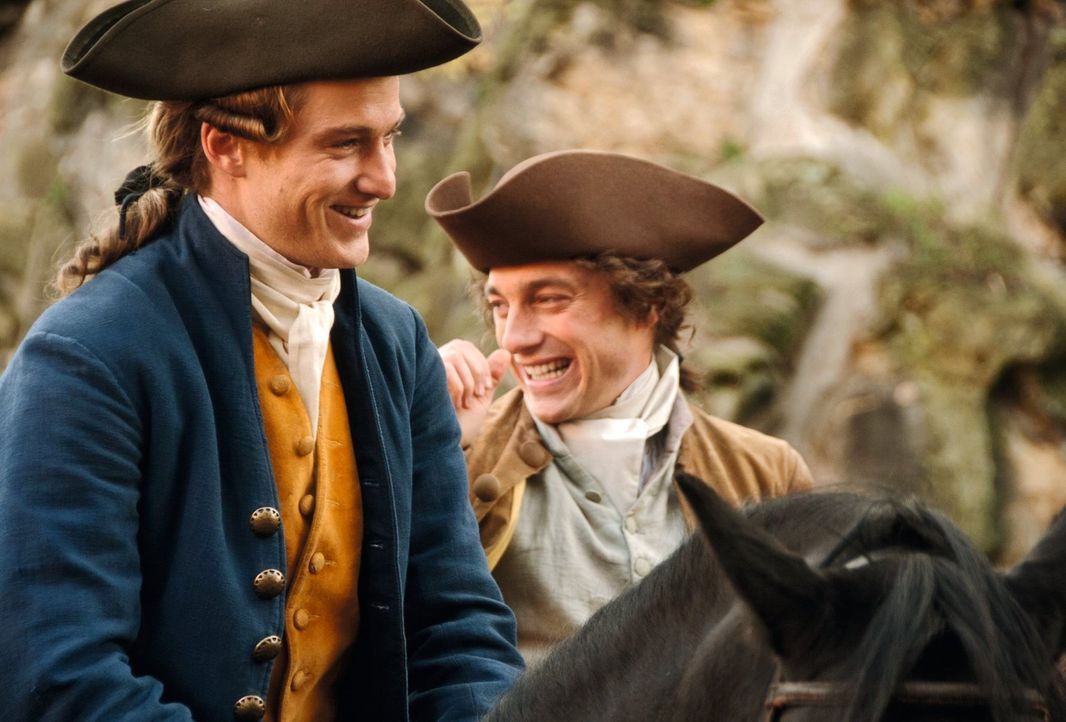 Gute Freunde: Johann Goethe (Alexander Fehling, l.) und Wilhelm Jerusalem (Volker Bruch, r.) ... - Bildquelle: Warner Brothers