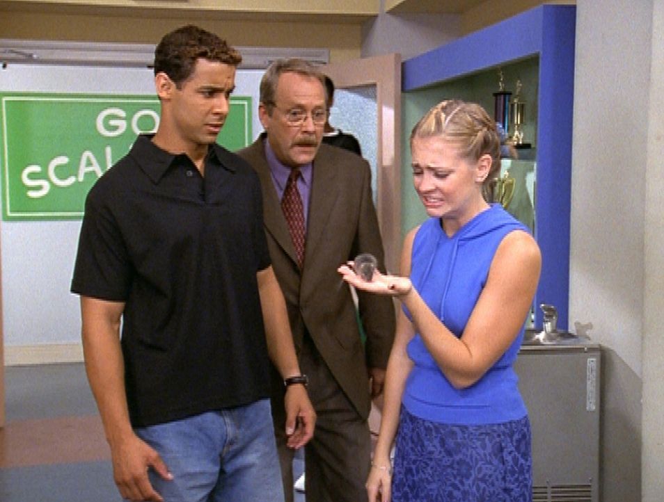 Mr. Kraft (Martin Mull, M.) und Harveys Freund Brad (Jon Huertas, l.) versuchen mit allen Mitteln, Sabrina (Melissa Joan Hart, r.) in Verlegenheit z... - Bildquelle: Paramount Pictures