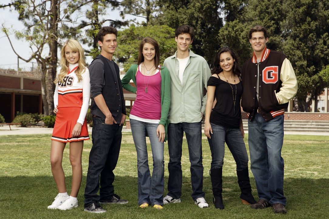 (1. Staffel) - The Secret Life Of The American Teenager: (v.l.n.r.) Grace (Megan Park), Ricky (Daren Kagasoff), Amy (Shailene Woodley), Ben (Kenny B... - Bildquelle: ABC Family