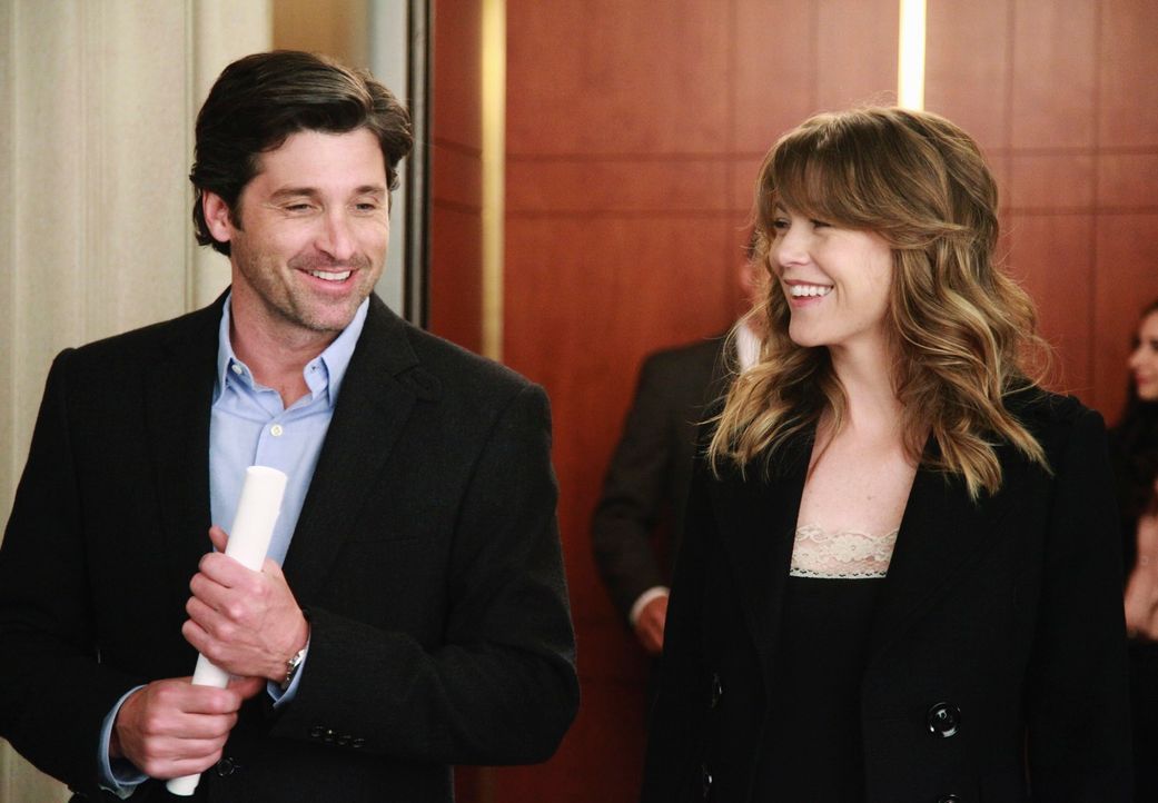 Treffen eine Entscheidung, die ihr Leben komplett verändern wird: Meredith (Ellen Pompeo, r.) und Derek (Patrick Dempsey, l.) ... - Bildquelle: ABC Studios