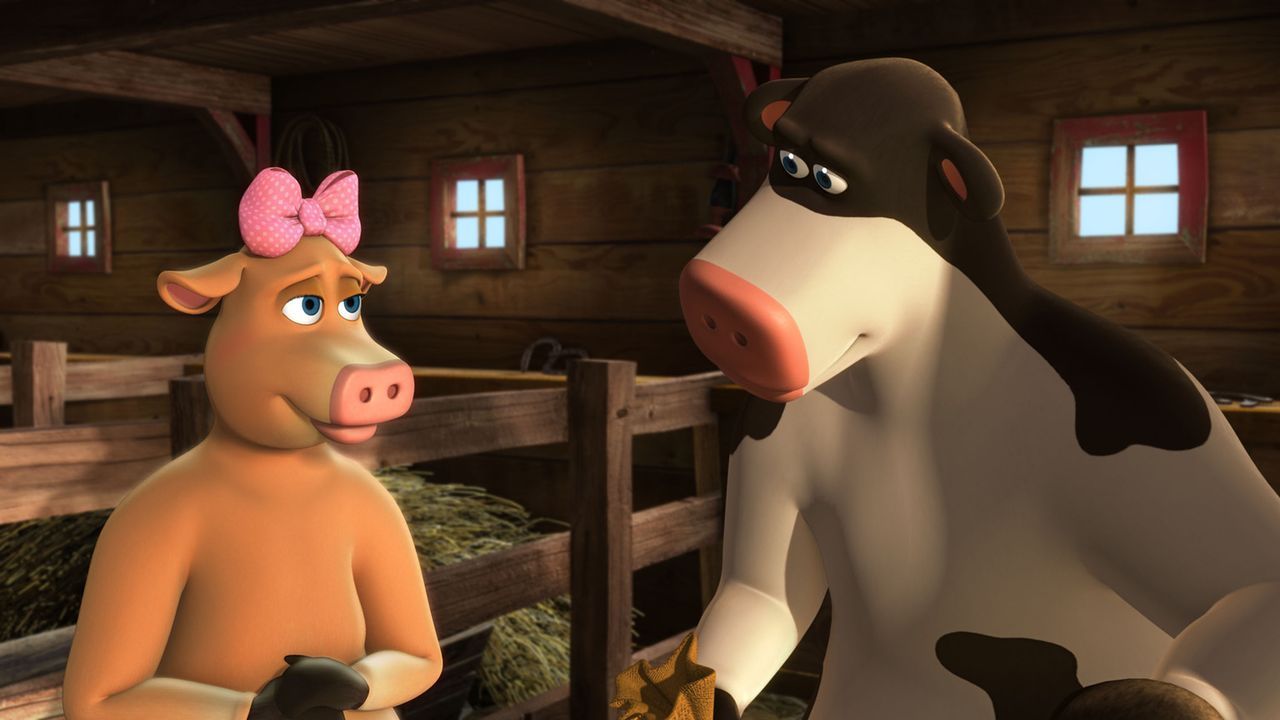 Ist der Bauer vom Hof, tanzen die Tiere in der Scheune. Die Menschen wissennämlich nicht, dass ihre Kühe und die anderen Nutztiere wie Otis (r.) u... - Bildquelle: Paramount Pictures