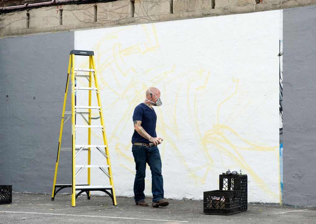 Viele seiner Kollegen und seiner Konkurrenten haben bereits Erfahrungen mit Graffitis gesammelt, aber Tommy Helm selbst hatte nur wenig mit der Stra... - Bildquelle: Fernando Leon Spike TV