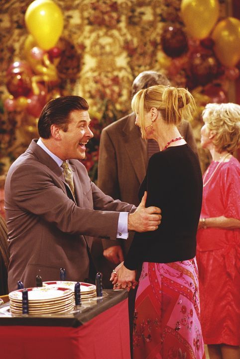 Phoebe (Lisa Kudrow) hat einen stets gutgelaunten Verehrer namens Parker (Alec Baldwin). - Bildquelle: TM+  WARNER BROS.