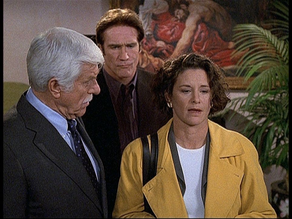 Mark (Dick Van Dyke, l.) und Steve (Barry Van Dyke, M.) begegnen Vanessa (Stephanie Zimbalist, r.) mit Skepsis: Sie gibt vor, von Scotland Yard zu s... - Bildquelle: Viacom