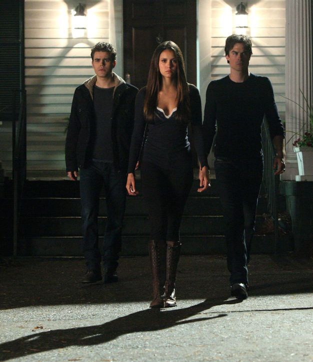 Stefan, Damon und Elena - Bildquelle: Warner Bros. Entertainment Inc.