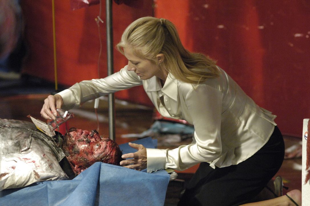 Nach einem Flugzeugabsturz bieten Sean, Christian, Julia (Joely Richardson) und Liz ihre Hilfe an, um die verletzten Überlebenden ärztlich zu vers... - Bildquelle: TM and   2005 Warner Bros. Entertainment Inc. All Rights Reserved.