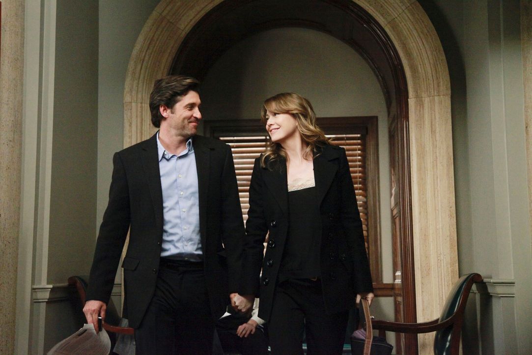Meredith (Ellen Pompeo, r.) und Derek (Patrick Dempsey, l.) treffen eine Entscheidung, die ihr Leben komplett verändern wird ... - Bildquelle: ABC Studios