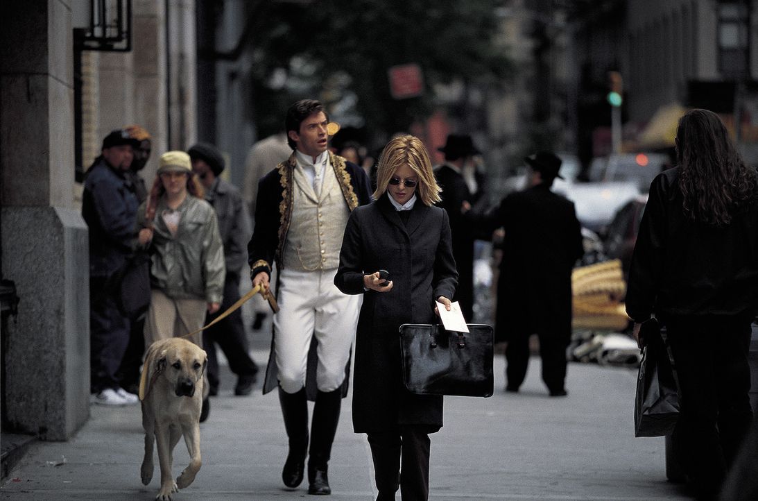 Nach anfänglichem Befremden ist der zeitreisende Gentleman (Hugh Jackman, l.) überaus angetan von Kate (Meg Ryan, r.), die so ganz anders ist als... - Bildquelle: 20th Century Fox of Germany