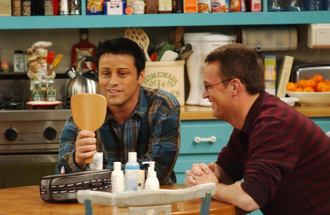 Joey Tribbiani (Matt LeBlanc, l.); Chandler Bing (Matthew Perry, r.) - Bildquelle: © Warner Bros Entertainment Inc.  All rights reserved.