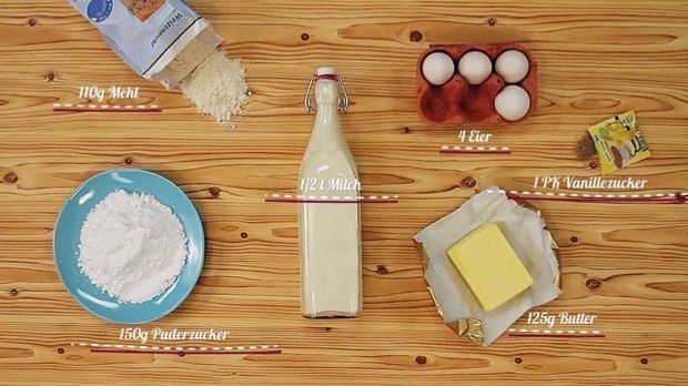 Zutaten für den Magic Cake
