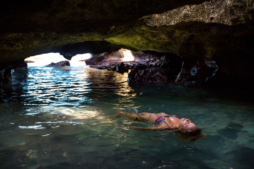Perfekt für Badenixen: der "Mermaid Cave" in Honolulu, Hawaii. - Bildquelle: 2017,The Travel Channel, L.L.C. All Rights Reserved